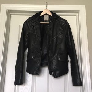 Women’s Free People leather jacket